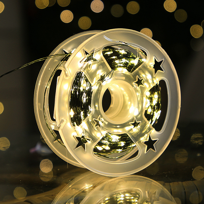 328-foot warm white LED Christmas light string with 1,000 bulbs, featuring invisible green wiring and multiple remote control modes. IP65 waterproof and cold-resistant, designed specifically for Christmas trees, gardens, and weddings.