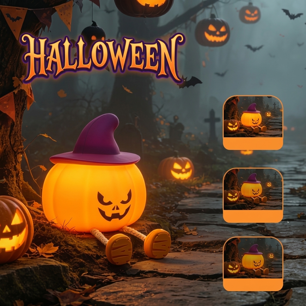 Silicone Pumpkin Lanterns—Halloween Decorations and Gifts