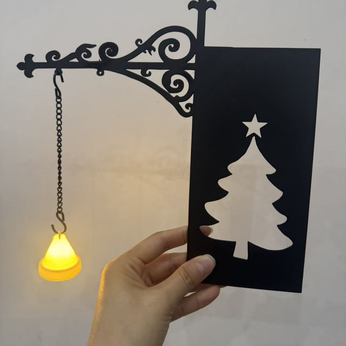 Bookshelf Lantern Light: Library Bookshelf Lighting Lantern Print Artwork