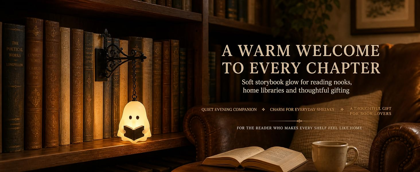 Bookshelf Lantern Light: Library Bookshelf Lighting Lantern Print Artwork