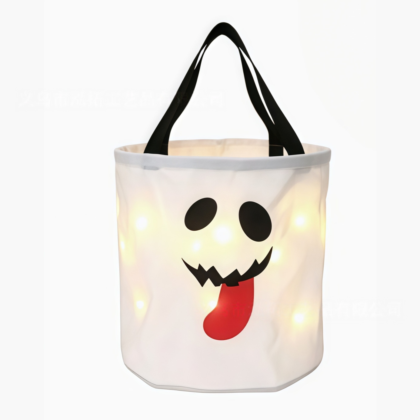 Reusable Non-Woven Fabric Halloween LED Candy Bucket