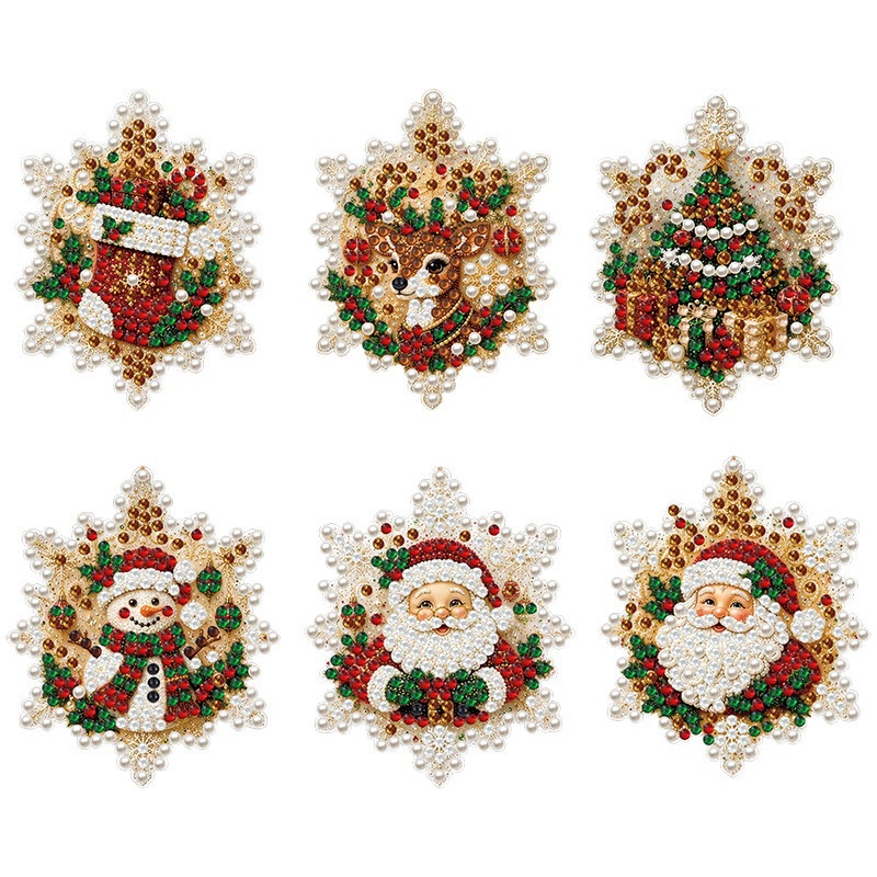 DIY Christmas Pearl Diamond Painting Framed Kit: 20x20 Framed Diamond Painting—Holiday Living Room Wall Art Craft Kit