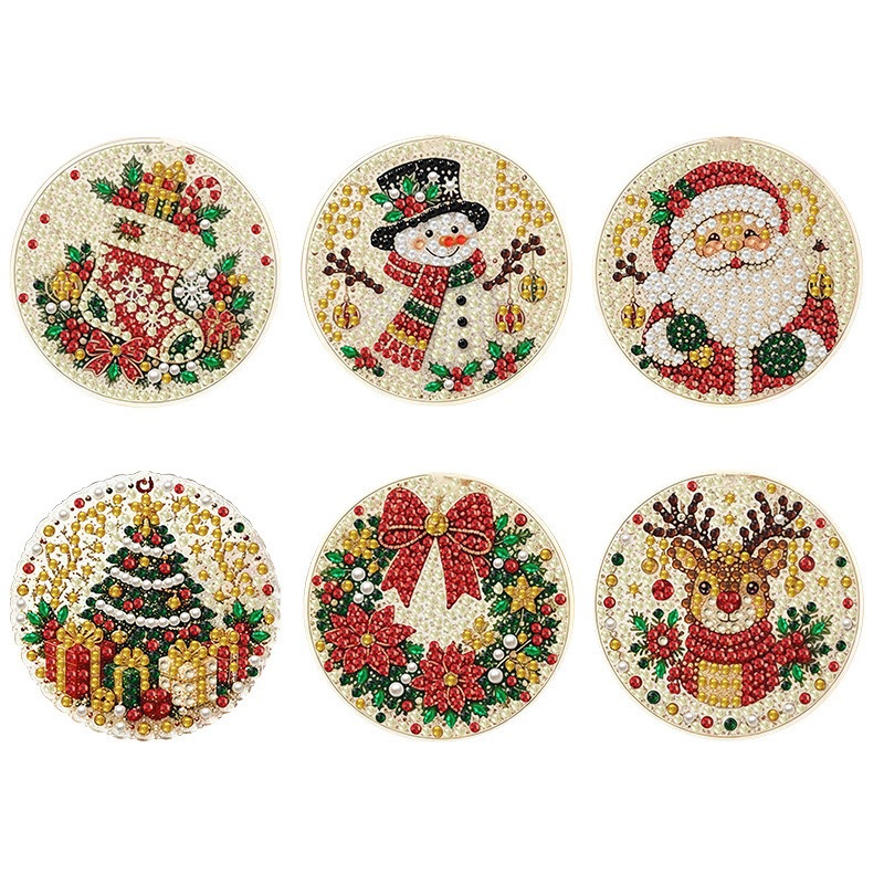 DIY Christmas Pearl Diamond Painting Framed Kit: 20x20 Framed Diamond Painting—Holiday Living Room Wall Art Craft Kit
