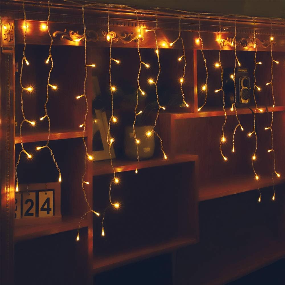 LED Ice Stick Lights, Waterfall Curtain Lights, Outdoor Waterproof Hanging String Lights, Christmas Decorative Light Strips for Shopping Malls, Stores, and Storefronts
