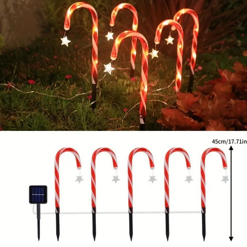 LED Solar-Powered Outdoor Waterproof Christmas Light String, IP65 Rainproof Decorative Lights for Yards, Gardens, Decks, and Trees