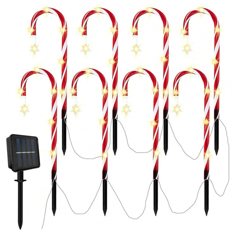 LED Solar-Powered Outdoor Waterproof Christmas Light String, IP65 Rainproof Decorative Lights for Yards, Gardens, Decks, and Trees