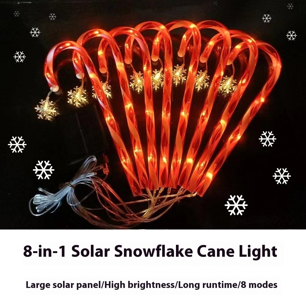 LED Solar-Powered Outdoor Waterproof Christmas Light String, IP65 Rainproof Decorative Lights for Yards, Gardens, Decks, and Trees