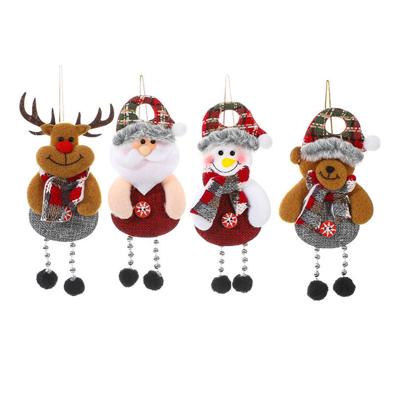 Christmas Fabric Ornament Set, Small Christmas Tree Ornaments, Festive Home Decor for Walls and Fireplaces, Fabric Figurines and Ornaments