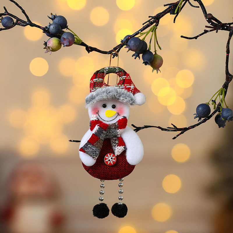 Christmas Fabric Ornament Set, Small Christmas Tree Ornaments, Festive Home Decor for Walls and Fireplaces, Fabric Figurines and Ornaments