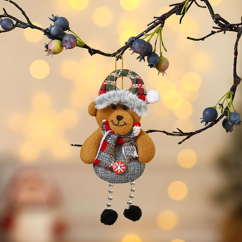 Christmas Fabric Ornament Set, Small Christmas Tree Ornaments, Festive Home Decor for Walls and Fireplaces, Fabric Figurines and Ornaments