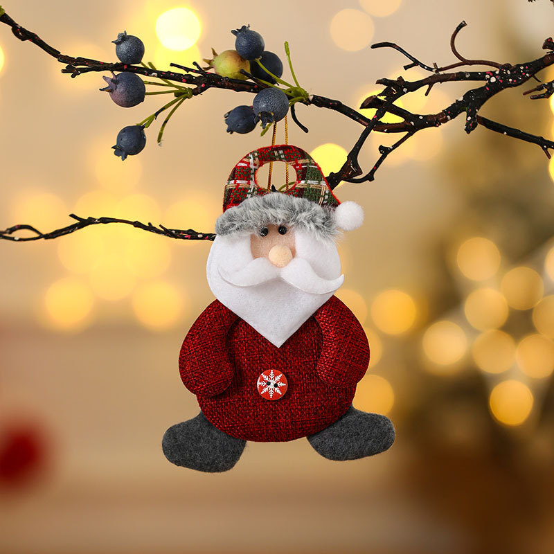 Christmas Fabric Ornament Set, Small Christmas Tree Ornaments, Festive Home Decor for Walls and Fireplaces, Fabric Figurines and Ornaments