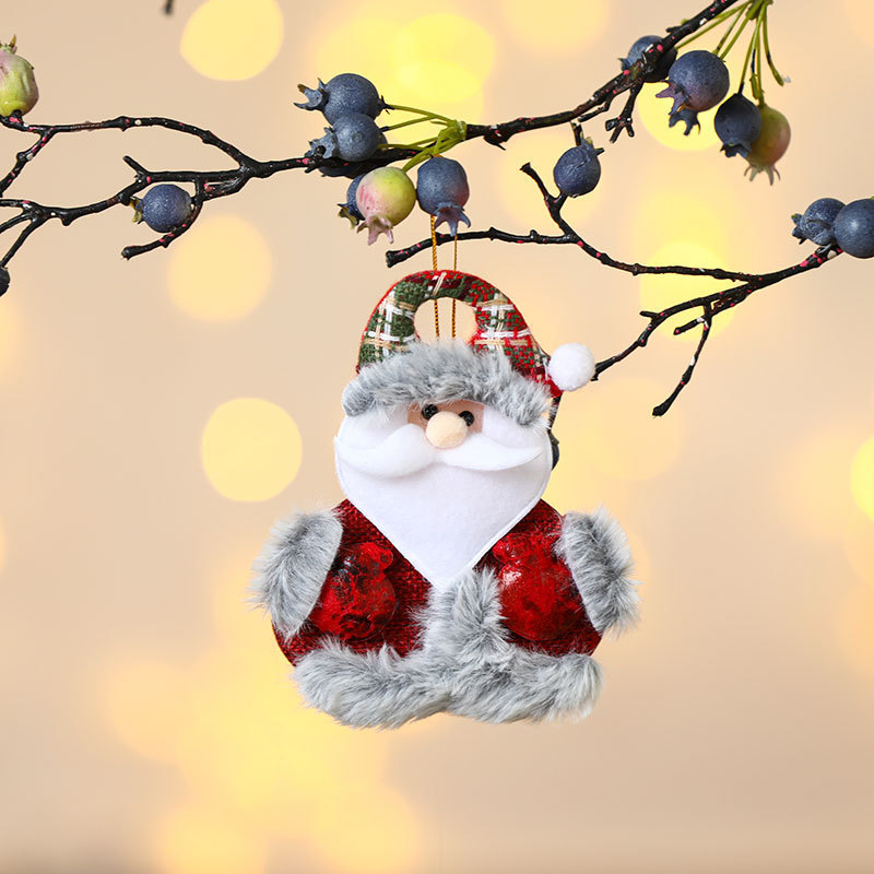 Christmas Fabric Ornament Set, Small Christmas Tree Ornaments, Festive Home Decor for Walls and Fireplaces, Fabric Figurines and Ornaments