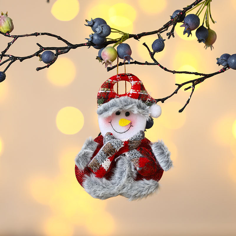 Christmas Fabric Ornament Set, Small Christmas Tree Ornaments, Festive Home Decor for Walls and Fireplaces, Fabric Figurines and Ornaments