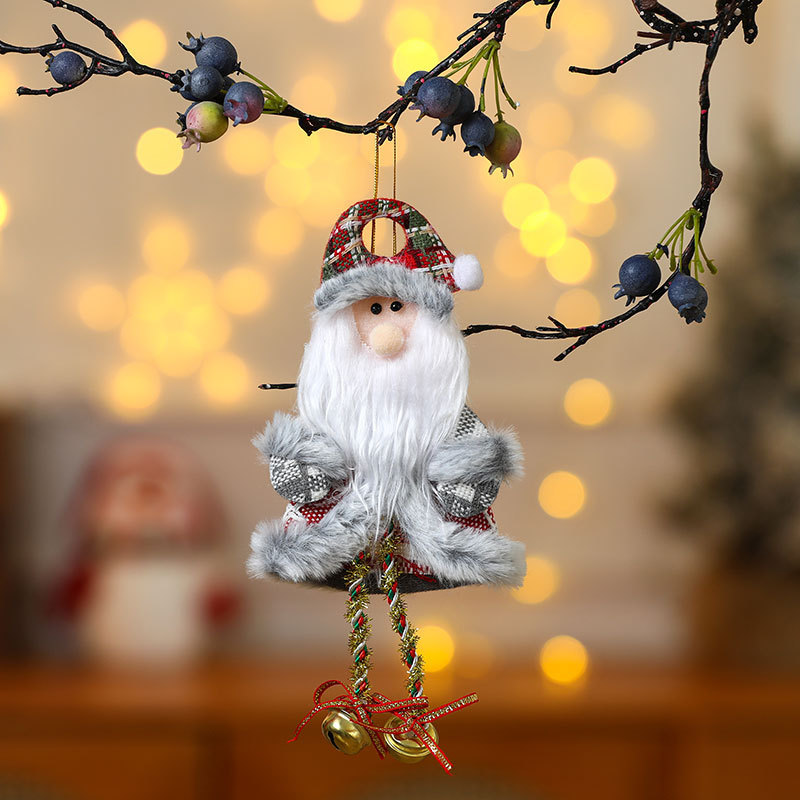 Christmas Fabric Ornament Set, Small Christmas Tree Ornaments, Festive Home Decor for Walls and Fireplaces, Fabric Figurines and Ornaments
