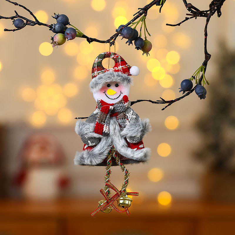 Christmas Fabric Ornament Set, Small Christmas Tree Ornaments, Festive Home Decor for Walls and Fireplaces, Fabric Figurines and Ornaments