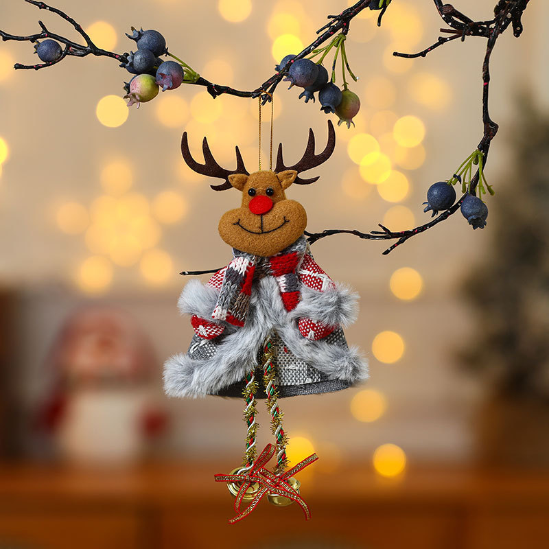 Christmas Fabric Ornament Set, Small Christmas Tree Ornaments, Festive Home Decor for Walls and Fireplaces, Fabric Figurines and Ornaments