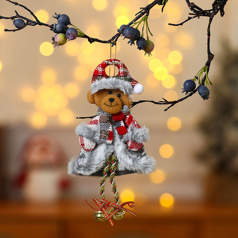 Christmas Fabric Ornament Set, Small Christmas Tree Ornaments, Festive Home Decor for Walls and Fireplaces, Fabric Figurines and Ornaments