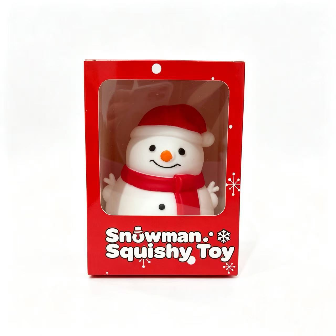 Popular Christmas Mini Snowman Squishy—Eco-Friendly TPR Slow-Rebound Stress-Relief Toy—Holiday Gift for Kids and Adults