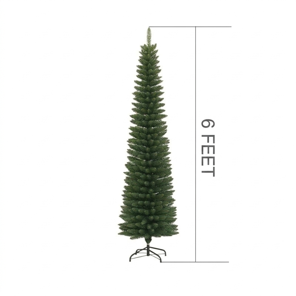 Pure PVC Christmas Tree with Flocked Snow Effect, Dense Green Branches—High-End Indoor Artificial Snowflake Tree for DIY Holiday Decorations
