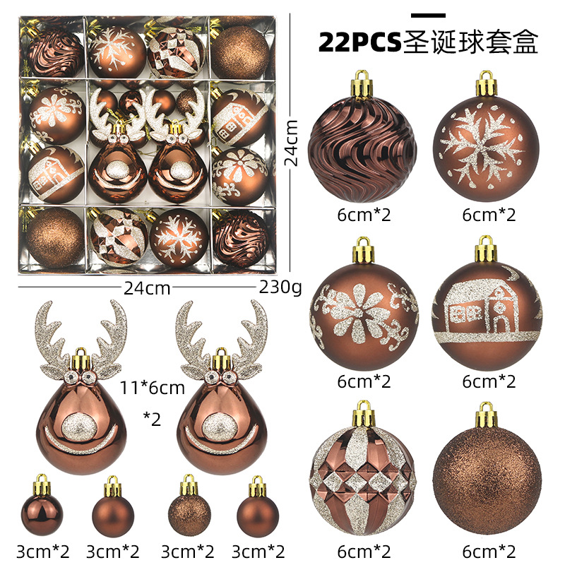 Christmas Ornament Set: Exquisitely Painted, Sparkling Hanging Ornaments; Shatter-Resistant Christmas Tree Ornaments; New Year's Holiday Decorations