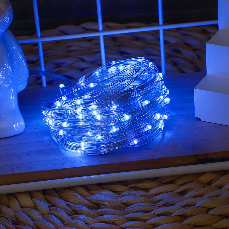 LED Multicolored Solar-Powered Outdoor Waterproof Copper Wire String Lights—8-Function Fairy Lights for Yards, Gardens, Trees, and Christmas Decorations