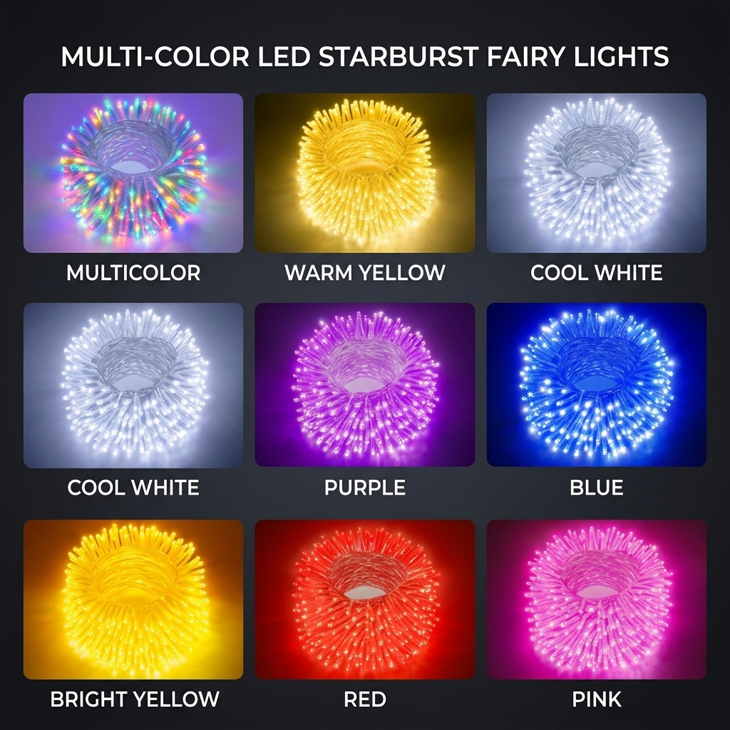 LED Christmas Starry Sky String Lights | Outdoor Waterproof, Engineering-Grade Tree Illumination Lights | Street Beautification Holiday String Lights