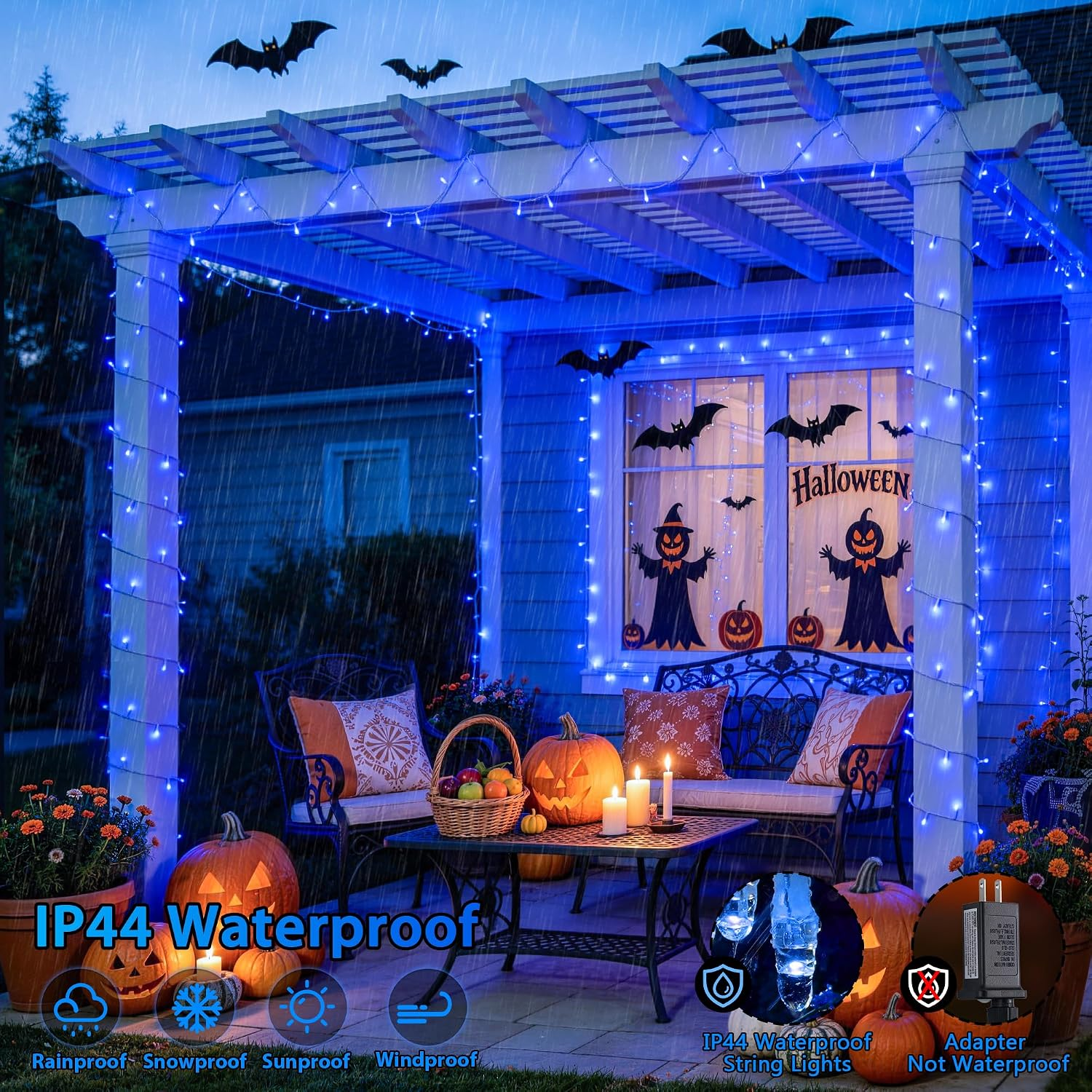 LED Christmas Starry Sky String Lights | Outdoor Waterproof, Engineering-Grade Tree Illumination Lights | Street Beautification Holiday String Lights