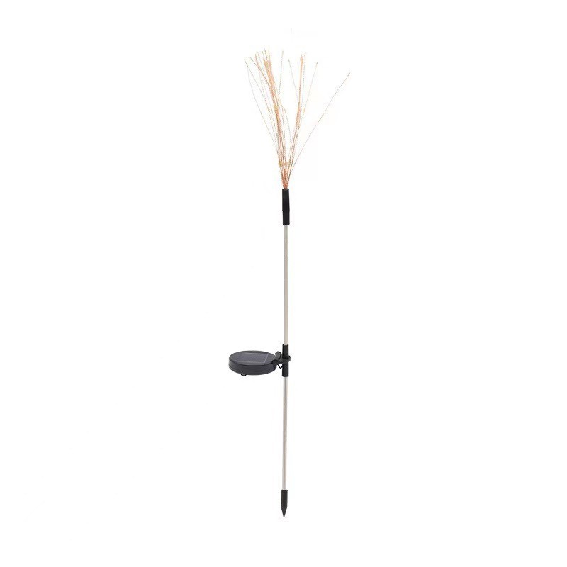 Solar-Powered LED Firework String Lights | Outdoor Waterproof Lawn Stake Lights with Copper Wires | Courtyard and Garden Landscape Christmas Decorative Lights