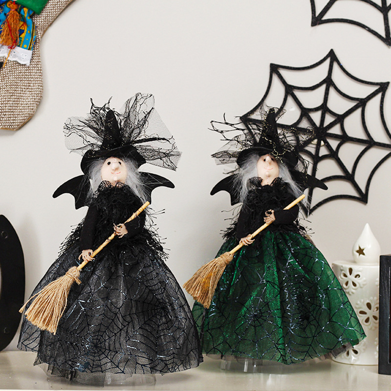 Halloween Decorations: Witch Dolls, Ghost Tree Toppings, Table Centerpieces, and Party Gifts