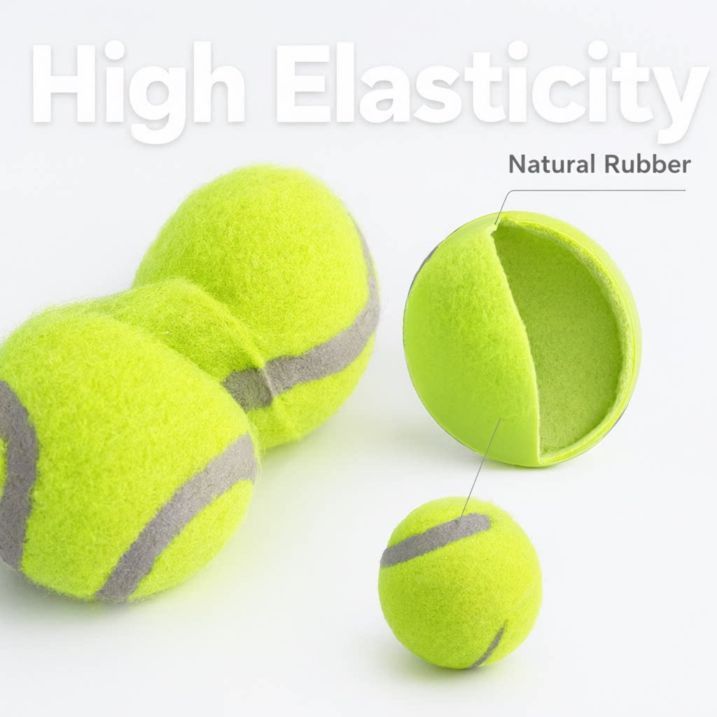 Pet Toy Tennis Ball—Slightly Bouncy, Grade 2—Dog Tossing and Interaction Ball, Dog Training Supplies—In Stock, Wholesale