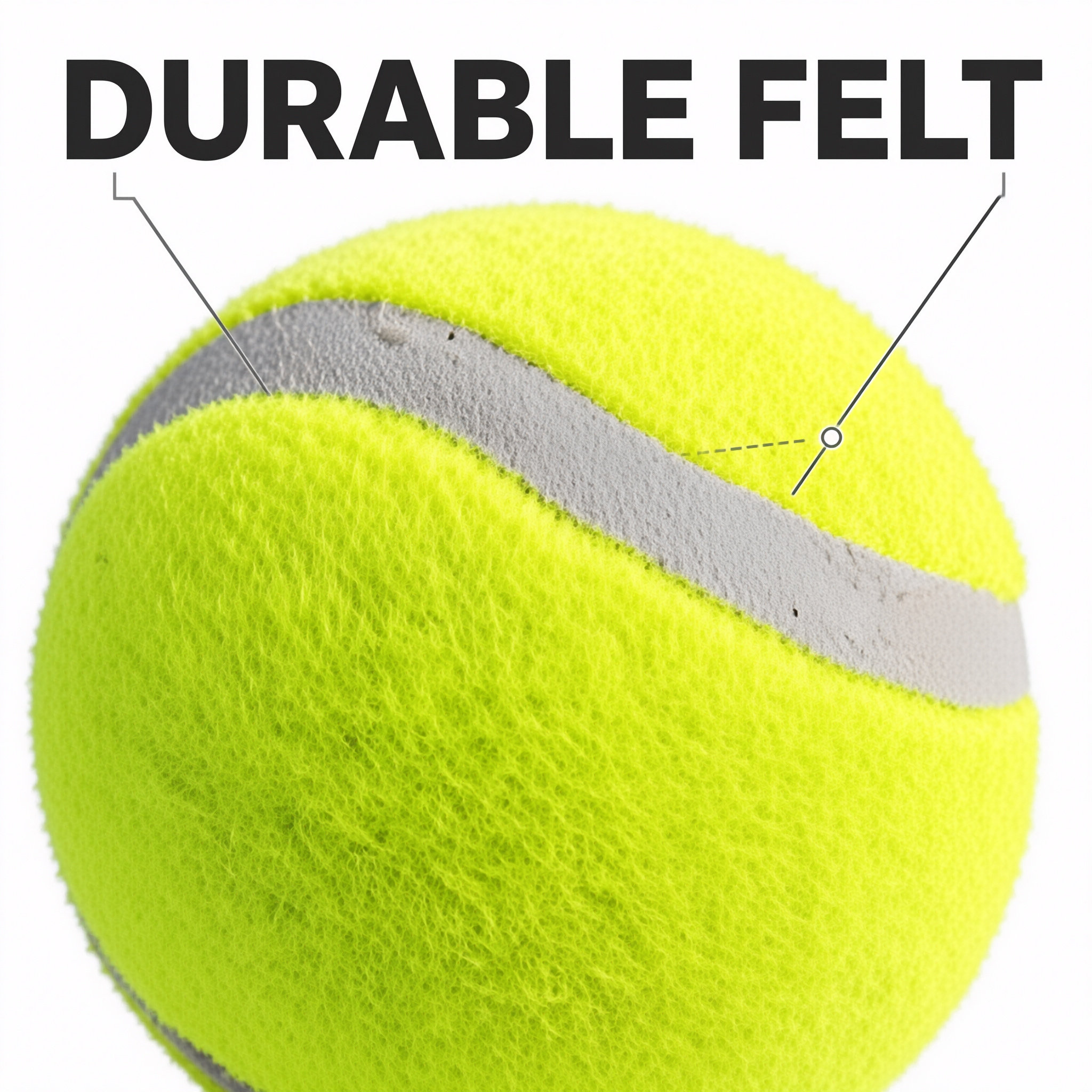 Pet Toy Tennis Ball—Slightly Bouncy, Grade 2—Dog Tossing and Interaction Ball, Dog Training Supplies—In Stock, Wholesale