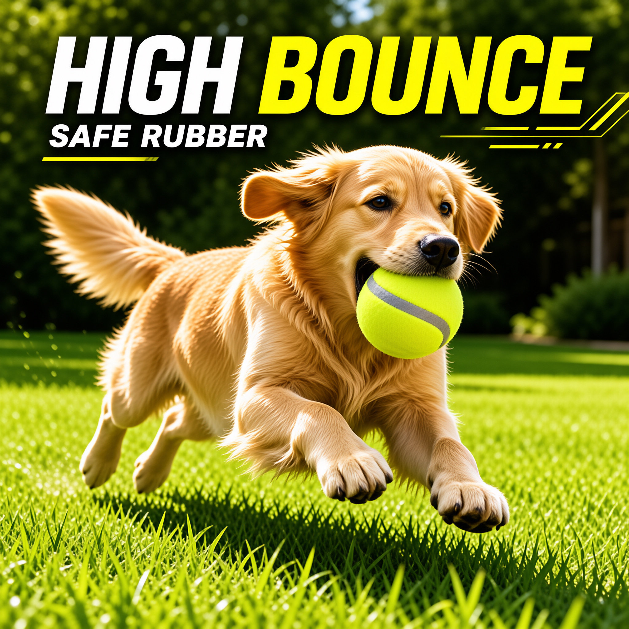 Pet Toy Tennis Ball—Slightly Bouncy, Grade 2—Dog Tossing and Interaction Ball, Dog Training Supplies—In Stock, Wholesale