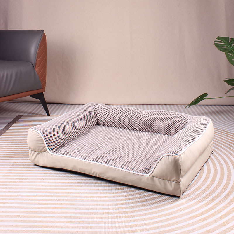 Dog Sofa: All-Season Square Pet Bed—Breathable Pet Bed for Spring, Fall, and Winter Warmth