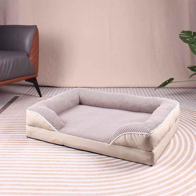 Dog Sofa: All-Season Square Pet Bed—Breathable Pet Bed for Spring, Fall, and Winter Warmth