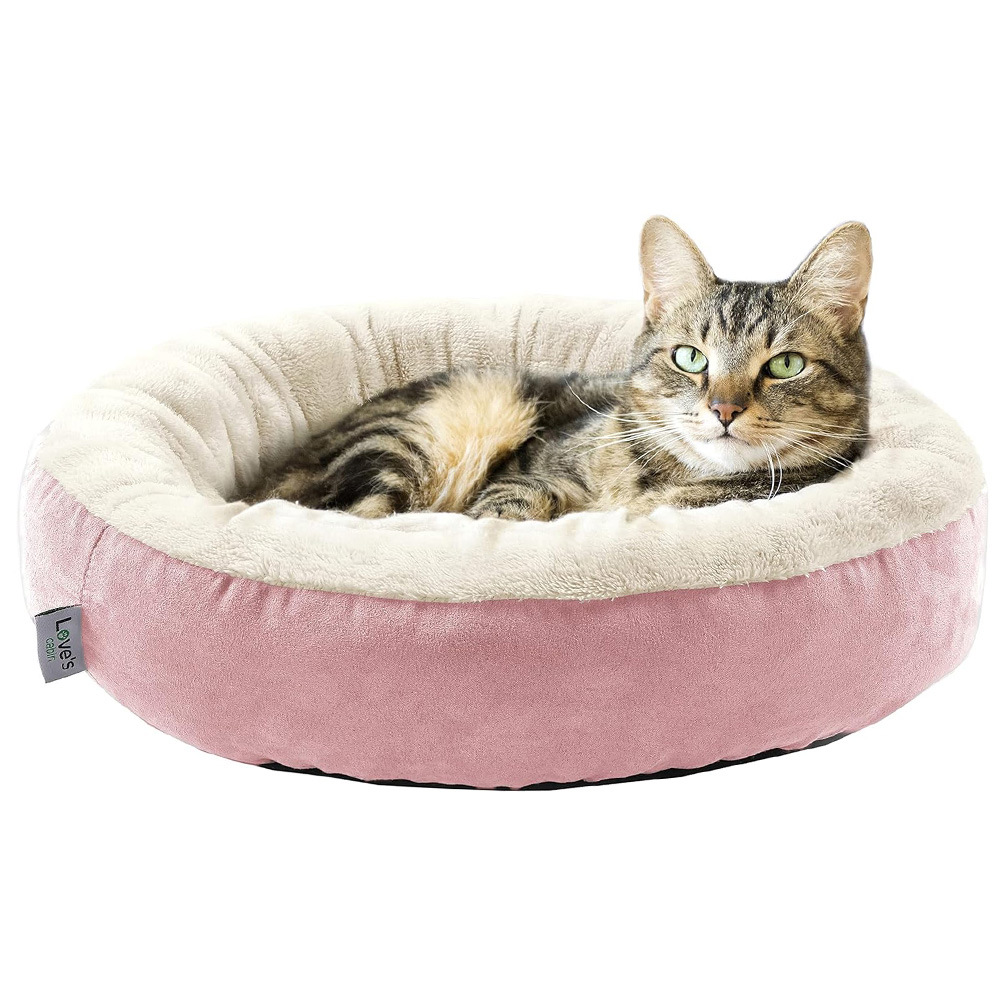 Round Insulated Pet Bed for Cats and Dogs—Soft Sleeping Pad for All Seasons—Cat and Pet Mat