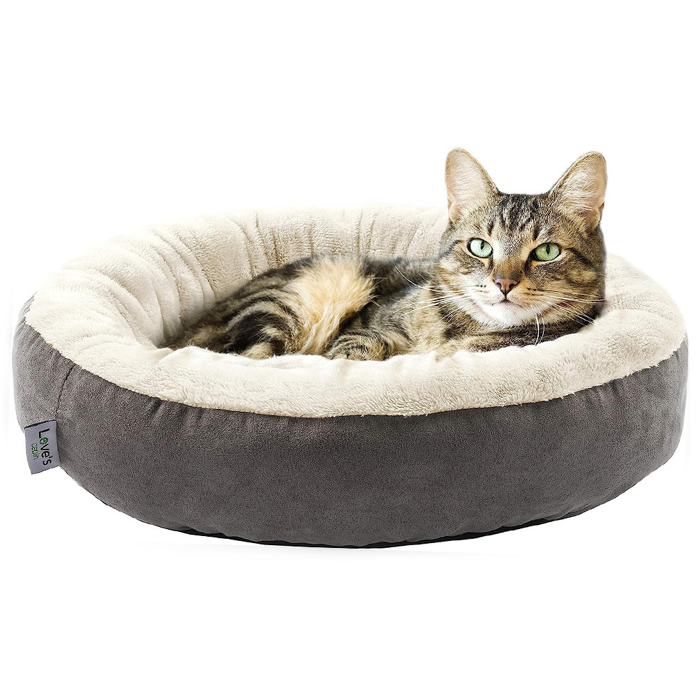 Round Insulated Pet Bed for Cats and Dogs—Soft Sleeping Pad for All Seasons—Cat and Pet Mat