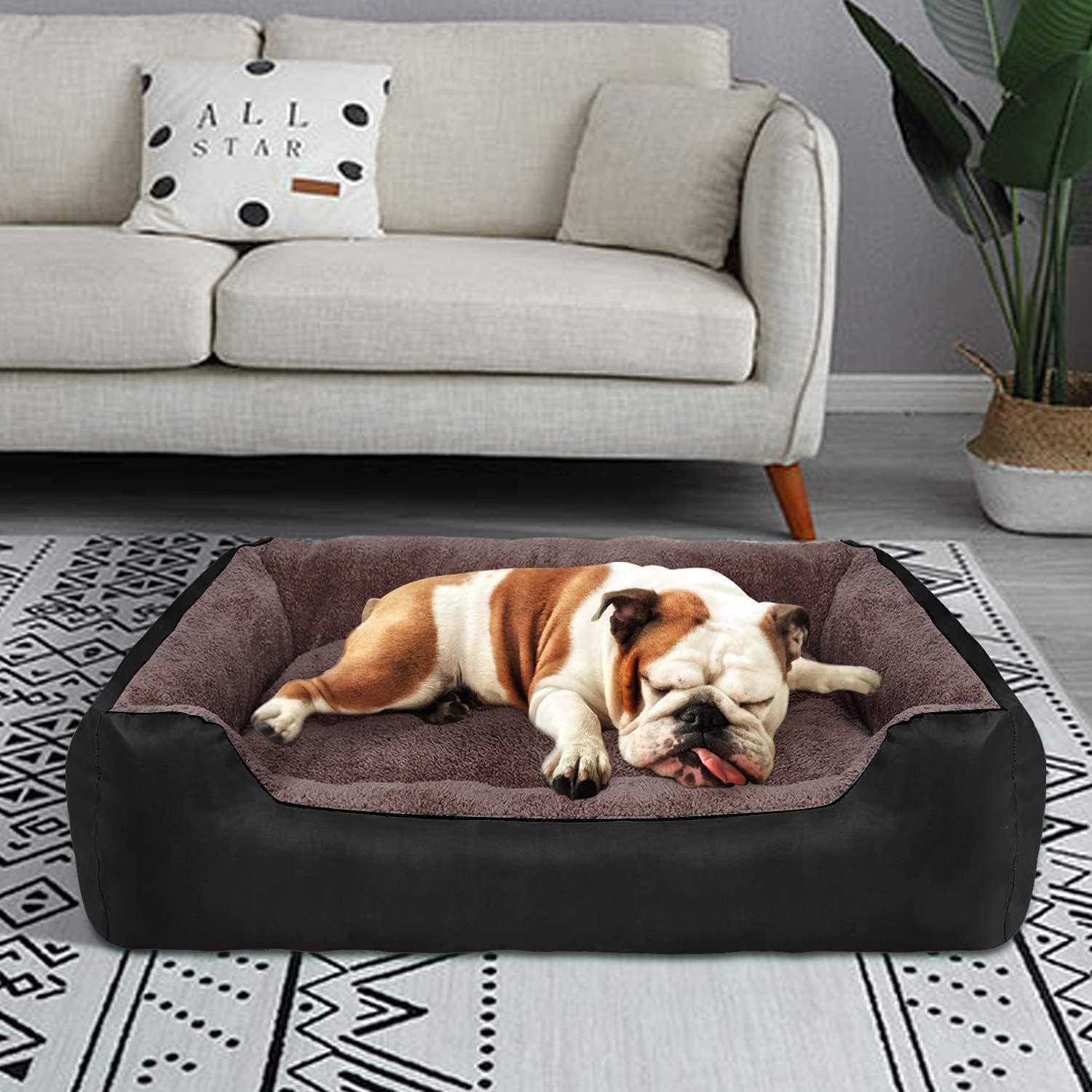 All-Season Pet Bed: Square Dog Bed, Cat Bed, Golden Retriever and Poodle Dog Mat, Pet Bed, Winter-Warm Dog Bed
