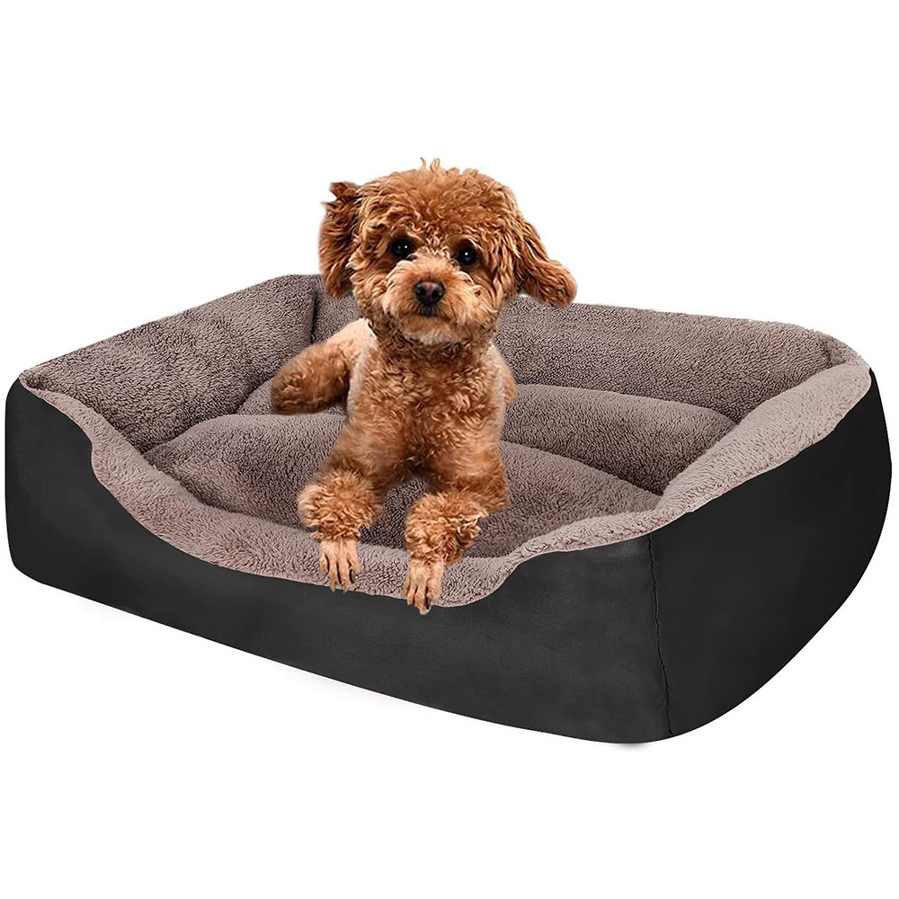 All-Season Pet Bed: Square Dog Bed, Cat Bed, Golden Retriever and Poodle Dog Mat, Pet Bed, Winter-Warm Dog Bed
