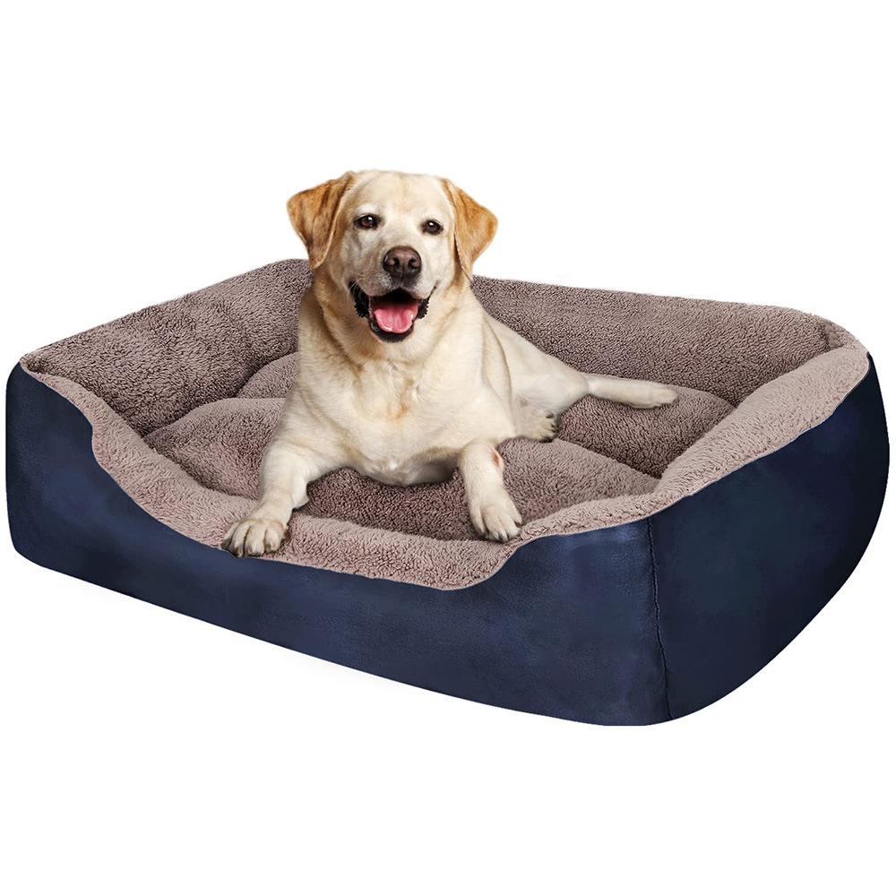 All-Season Pet Bed: Square Dog Bed, Cat Bed, Golden Retriever and Poodle Dog Mat, Pet Bed, Winter-Warm Dog Bed