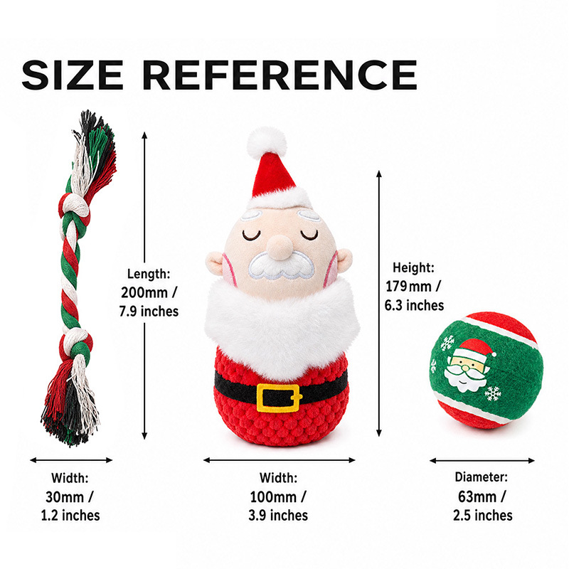 New Christmas Dog Toys: Indestructible Pet Toys for Self-Entertainment and Chewing; Wholesale of Chew Toys That Make Sounds