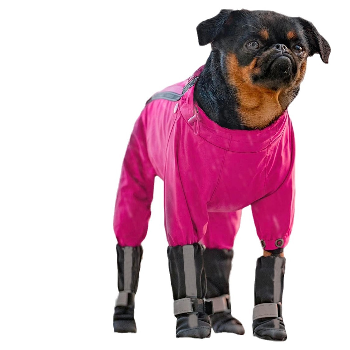 Soft-Soled Dog Boots, Long Boots for Golden Retrievers, Labradors, and Large Dogs—Outdoor Snow Boots, Warm and Waterproof, "Robot" Shoes
