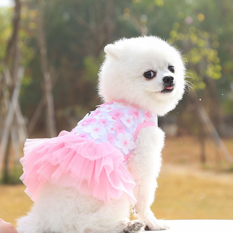Pet Dogs and Cats, Peach-Blossom Dresses, Clothing for Poodles and Bichons, Pet Supplies, Dog Clothing Manufacturer and Wholesaler